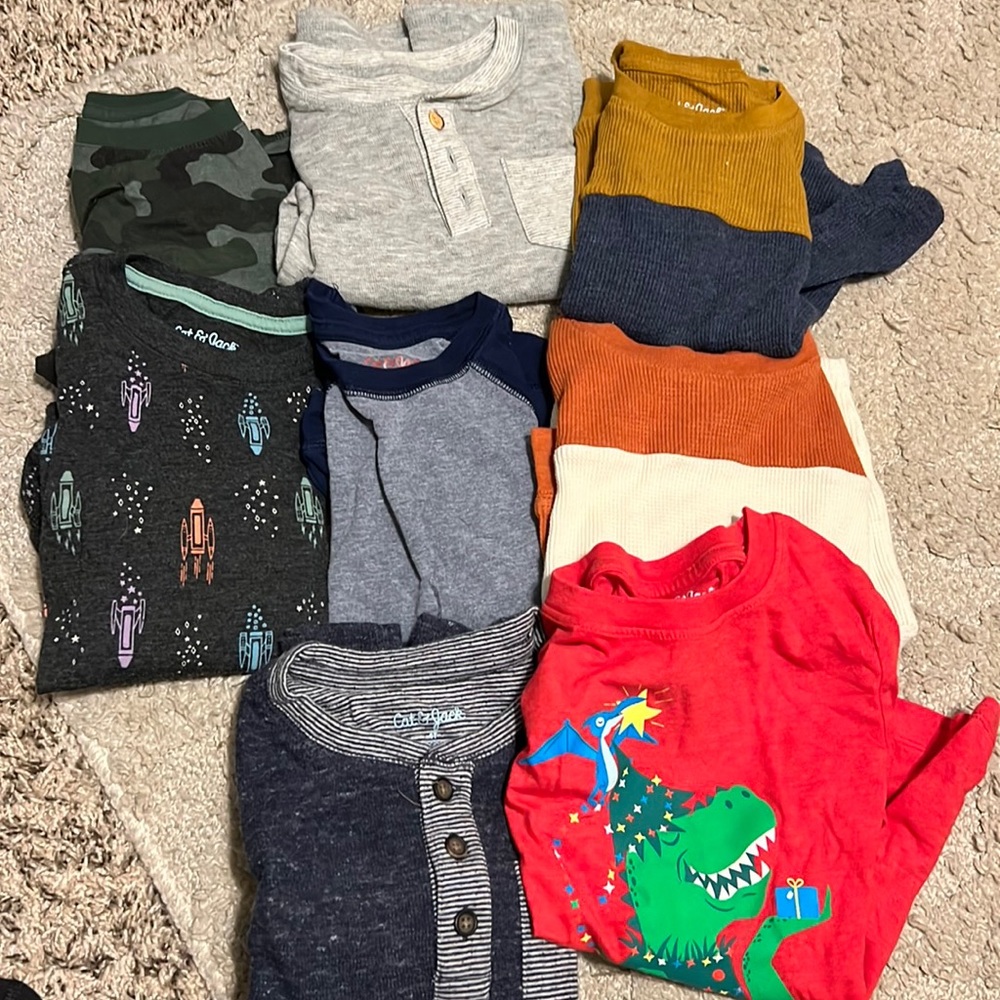 4t Boys Long-sleeve Tops Bundle of 8